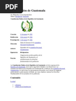 Historia de La Constitución Política de La República de Guatemala | PDF ...