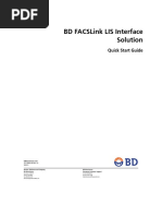 BD Facslink Lis Interface Solution: Quick Start Guide