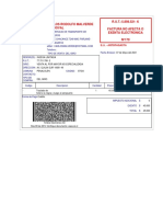 Carlos Rodolfo Malverde Sandoval R.U.T.:5.898.521-K Factura No Afecta O Exenta Electronica Nº179