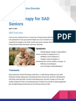 Light Therapy For SAD Seniors: Seasonal Affective Disorder