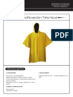 Poncho de PVC