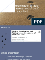 Clinical Examination & Radiograph of Cavus Foot