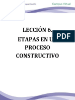 Leccion 6. Etapas en Un Proceso Constructivo