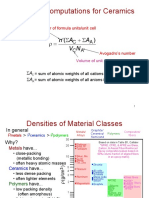 Density Computations For Ceramics: N V A A N