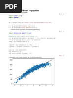 1 - Standard Linear Regression: Numpy NP Pandas