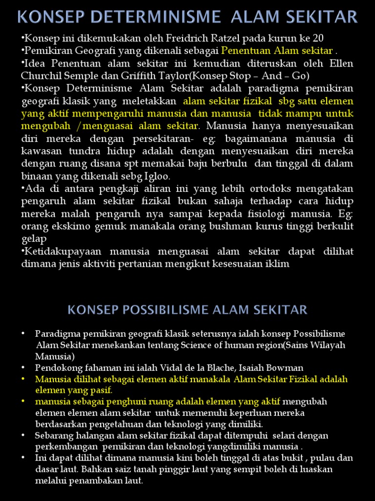 Konsep Determinisme Alam Sekitar Pdf