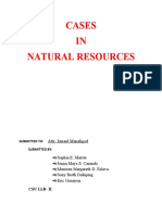 Natural Resources Cases Summary
