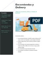 Afiche Encomiendas y Delivery