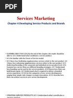 Services Marketing: Chapter 4 Developing Service Products and Brands