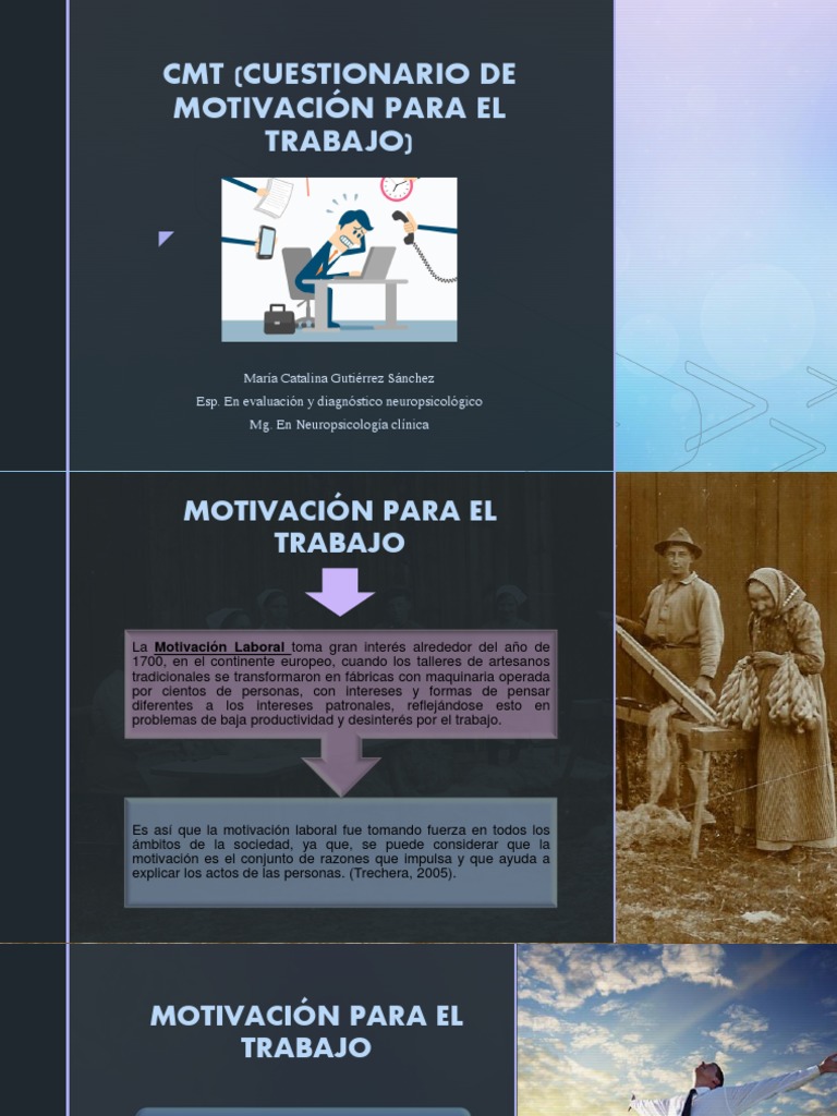 CDMT (Cuestionario de Motivación para El Trabajo | PDF | Motivación ...