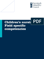 Childrens Nursing Field Specific Competencies2