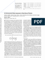 An Environmental Safety Assessment Butyl Benzyl Phthalate: Gledhill