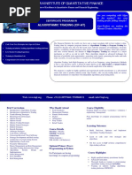 Algorithmic Trading (Cp-At) : Certificate Program in