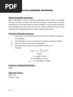 Discrete Probability Distribution