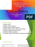 Teori Pembelajaran - Berpikir Kreatif - Alfadeo (0401520025)