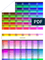 HTML Fonts Colour Codes