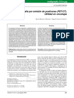 La Tomografía Por Emisión de Positrones (PET/CT) - Utilidad en Oncología