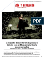La Maquinita (de Subsidiar a La Burguesía). La Inflación Como Problema Estructural de La Economía Argentina – Razón y Revolución