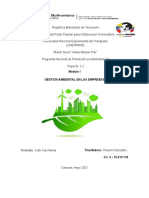 Calidad y Gestión Ambiental Organizacional Modulo I Gestion Ambiental en La Empresa