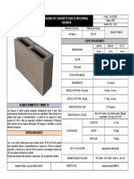 Bloque Liso Estructural 12x19x39