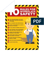 Ten Commandments of Workplace Safety