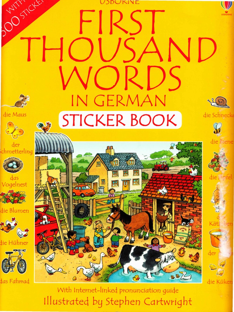 1amery Heather First Thousand Words in German Sticker Book | PDF