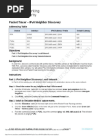 9.3.4 Packet Tracer IPv6 Neighbor Discovery Ans