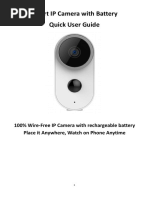 Smart IP Camera With Battery Quick User Guide