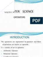 Computer Science: Operators