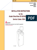 Kodak DirectView CR-825,850 - Installation Instructions