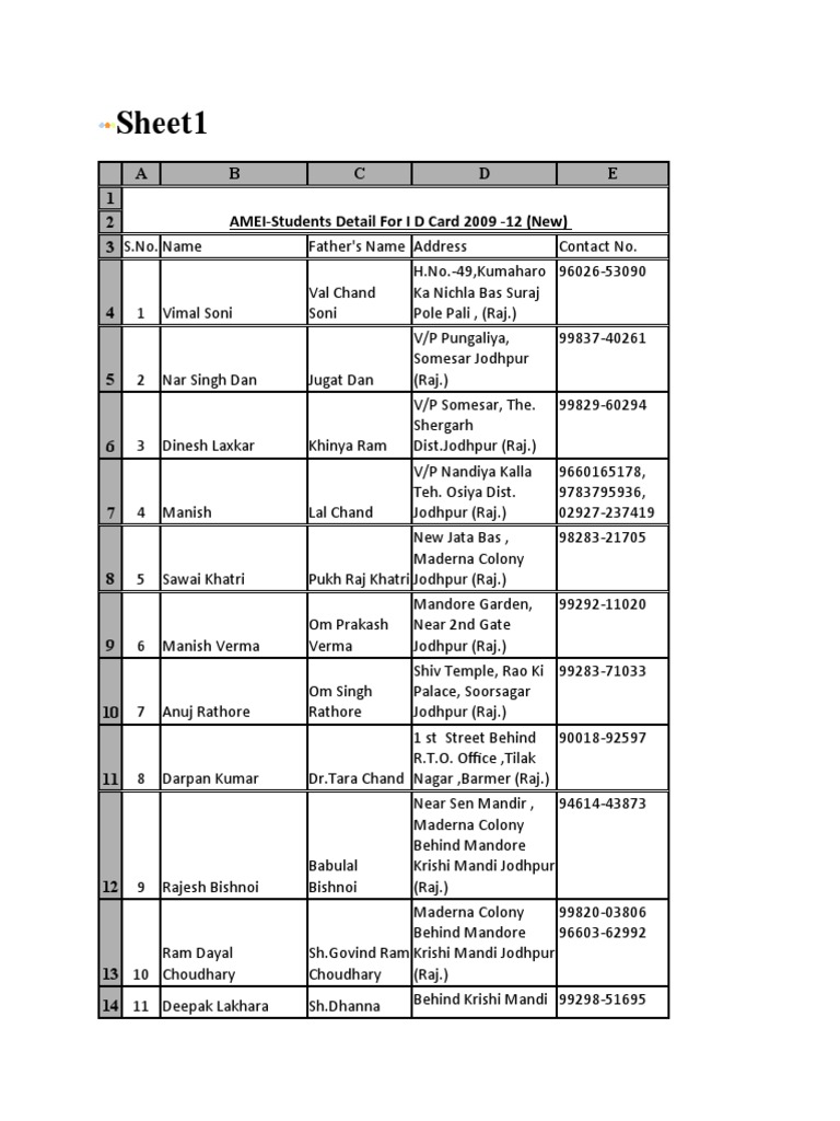 Sheet 1 | PDF