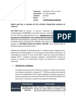 Exp. 00909-2021-CONTESTA DEMANDA COMPADRE MARCOS