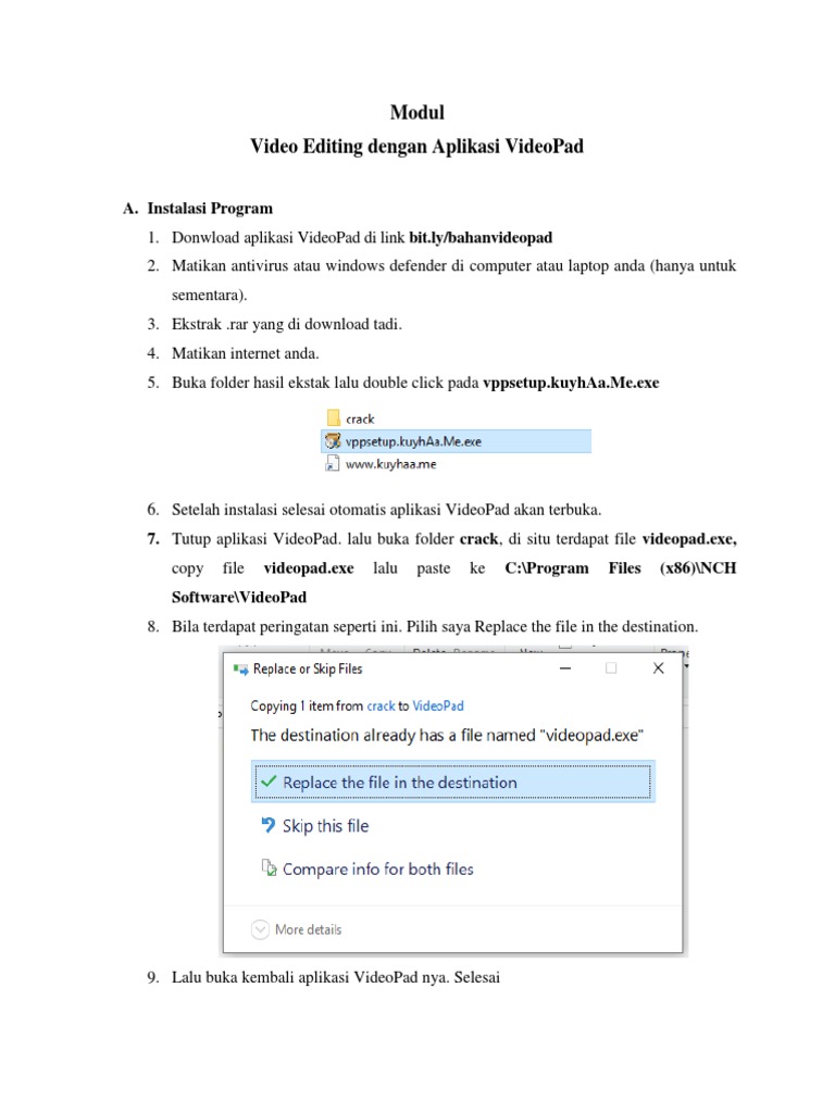 Panduan Lengkap Editing VideoPad | PDF