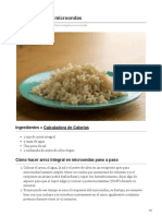 Arroz Integral en Microondas