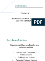 Tema 1B - Organización Pública en El Sector Transporte