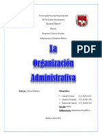 La Organización Administrativa