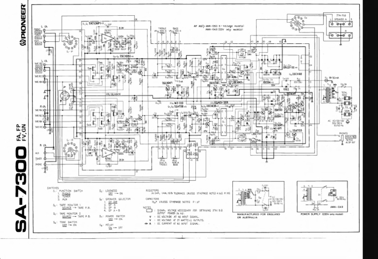 Pioneer+Sa 7300+schematic | PDF