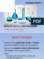 Science Form 1: Chapter 1: Introduction To Science