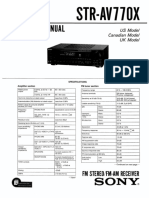 Sony Str-Av770x