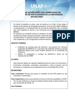 Protocolo de Atencion Ante Caso Sospechoso