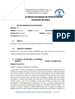 Formato para Reportes de Sesión Paciente