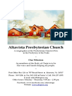Altavista Presbyterian Church: Our Mission