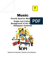 Music: Fourth Quarter-Module 2 Origin and Cultural Background of The Select Philippine Festivals