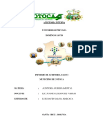 Tarea 2 - Auditoria Sayco - Muncipio de Cotoca