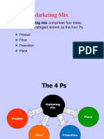 The Marketing Mix: The Marketing Mix Comprises Four Basic Marketing Strategies Known As The Four Ps