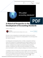 A Historical Perspective in The Development of Accounting Standards