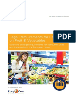 Legal Requirements For Labels On Fruit & Vegetables