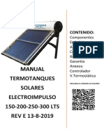 Manual Termotanque Solar Termosif Nico 150 - 200 - 250 - 300 Litros REV - E 13-8-2019