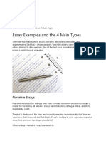 Essay Examples and The 4 Main Types: Narrative Essays