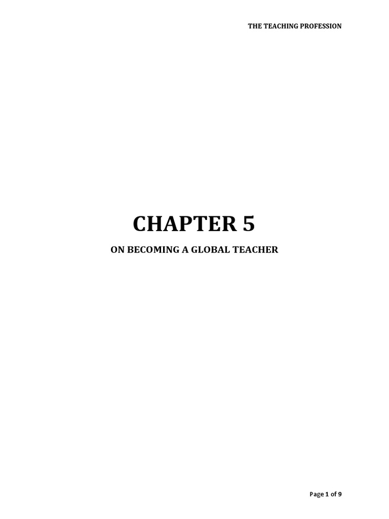 21st Century Skills for Global Teachers | PDF | Literacy | Learning